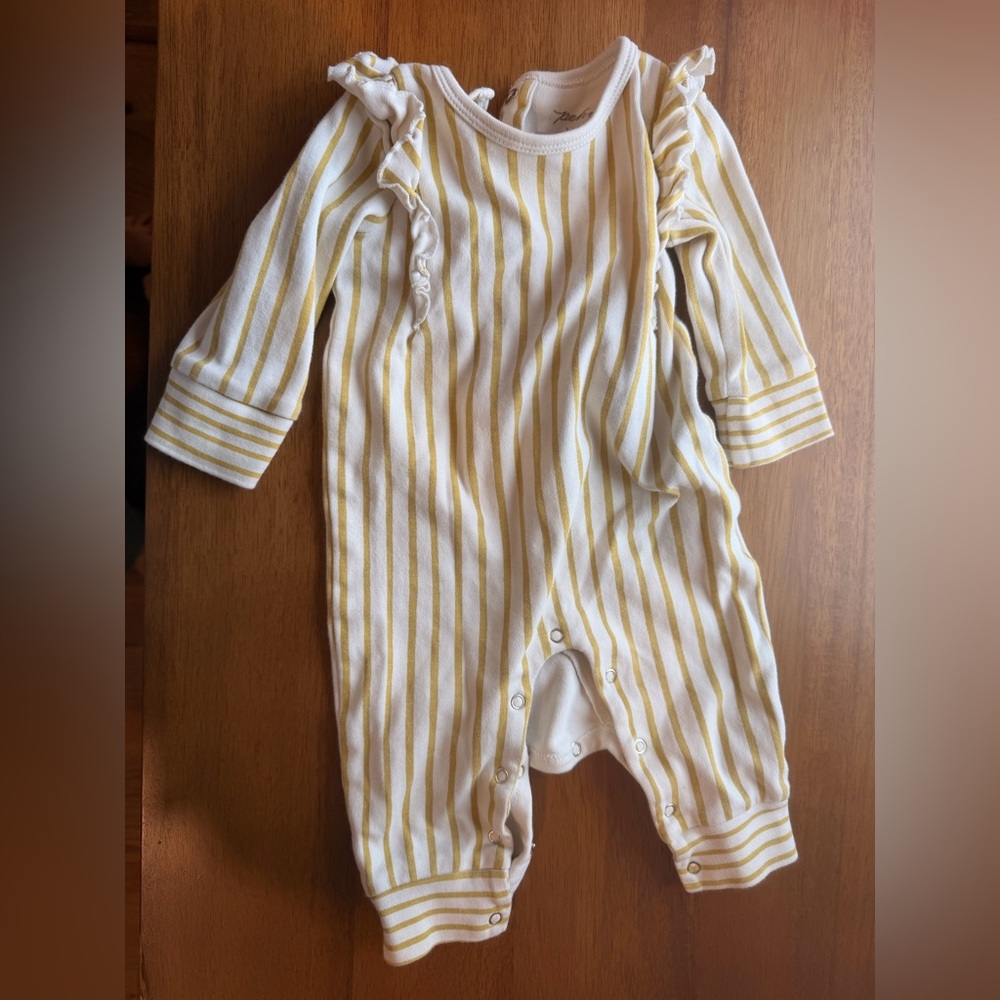 Pehr Striped Yellow and White Baby One Piece